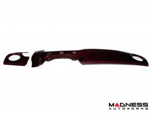 FIAT 500 Custom Dashboard - Carbon Fiber - Dark Red Candy